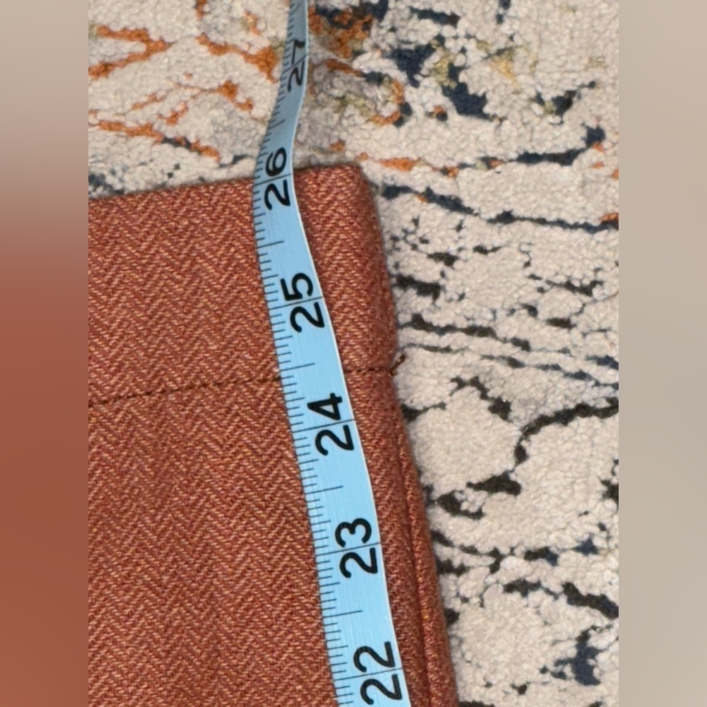 Anthropologie Paperboy by G1 Colloquium ankle herringbone wool blend trousers 2 - Picture 6 of 10